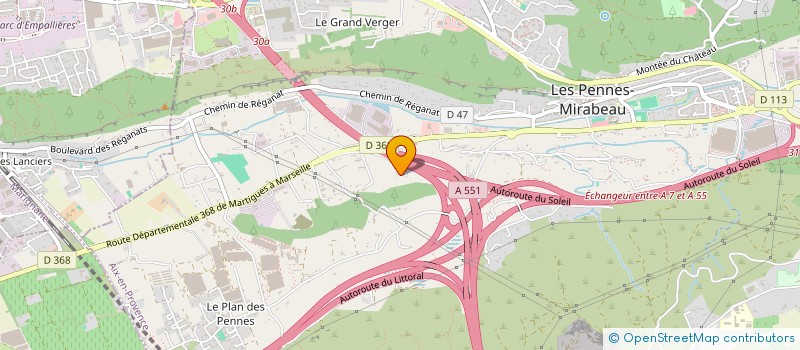 localisation de l'entreprise MADAME NATHALIE PASCUAL à LES PENNES-MIRABEAU