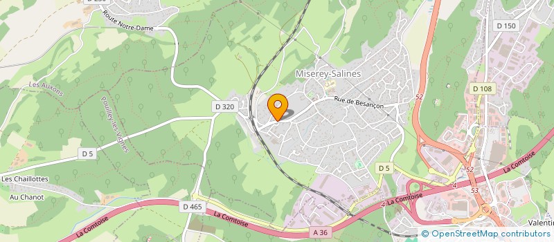 localisation de l'entreprise MADAME NATHALIE PASTEUR  MISEREY SALINES