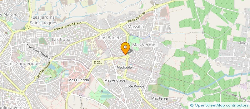 localisation de l'entreprise MADAME NATHALIE PASTOR  PERPIGNAN