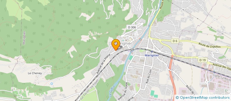 localisation de l'entreprise MADAME NATHALIE PATAILLE  MARIGNIER