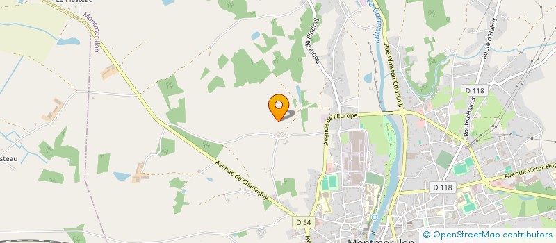 localisation de l'entreprise MADAME NATHALIE PATRIER  MONTMORILLON