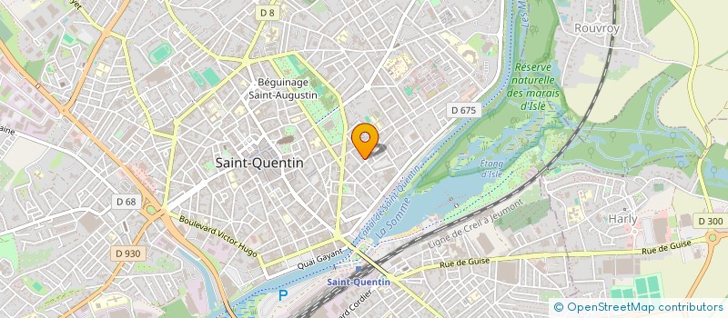 localisation de l'entreprise MADAME NATHALIE PAUVERT à SAINT-QUENTIN