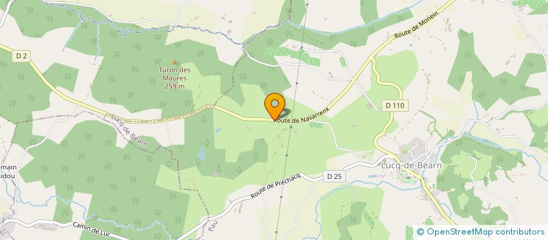 localisation de l'entreprise MADAME NATHALIE PEBAQUE  LUCQ-DE-BEARN