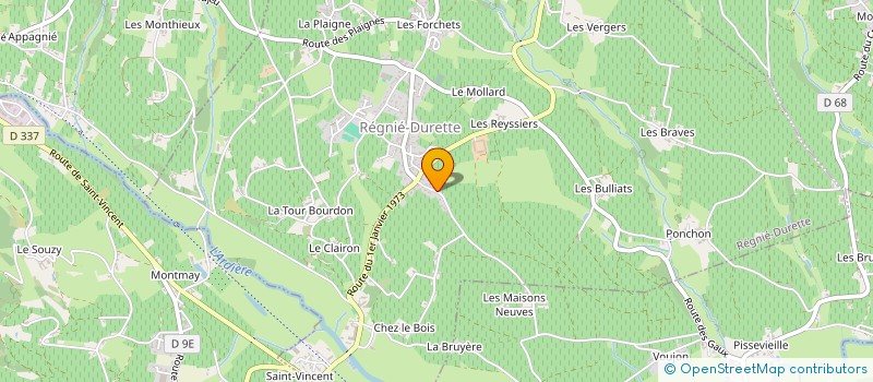 localisation de l'entreprise MADAME NATHALIE PECHARD à REGNIE-DURETTE