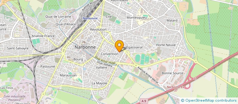 localisation de l'entreprise MADAME NATHALIE PECQUEREAU à NARBONNE