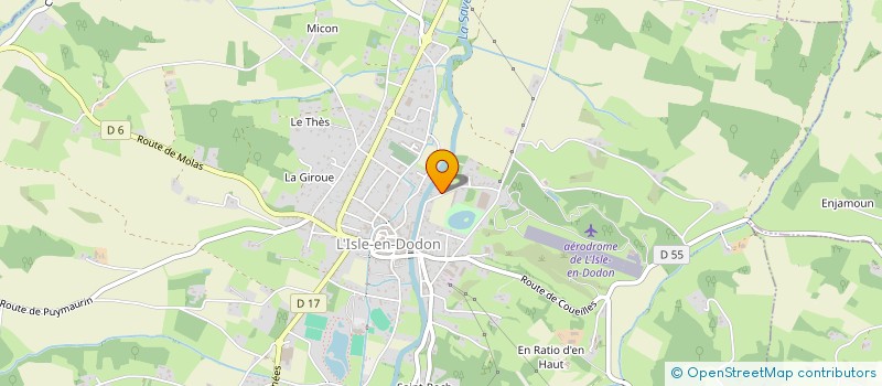 localisation de l'entreprise MADAME NATHALIE PEGUERO  L'ISLE-EN-DODON