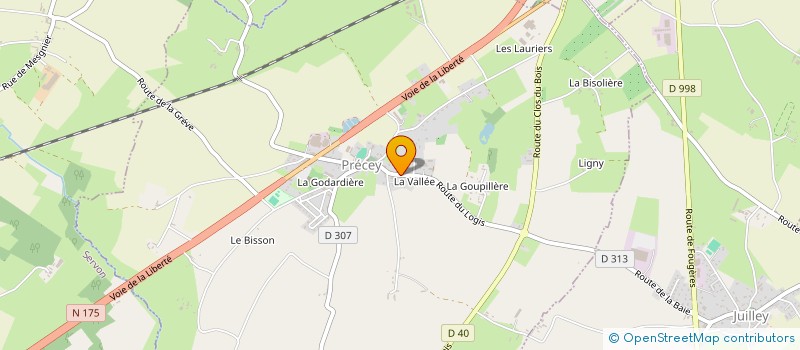 localisation de l'entreprise MADAME NATHALIE PELCHAT  PONTORSON