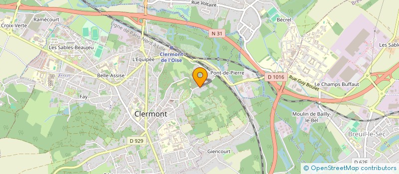 localisation de l'entreprise MADAME NATHALIE PELFORT  CLERMONT