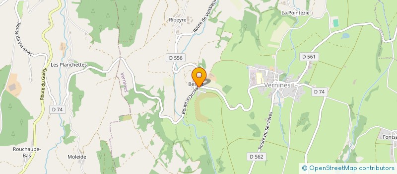 localisation de l'entreprise MADAME NATHALIE PELLETIER  VERNINES