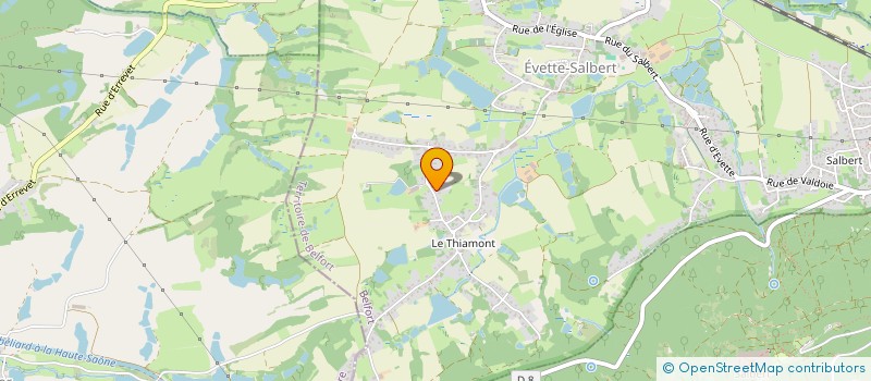 localisation de l'entreprise MADAME NATHALIE PELTIER à EVETTE-SALBERT
