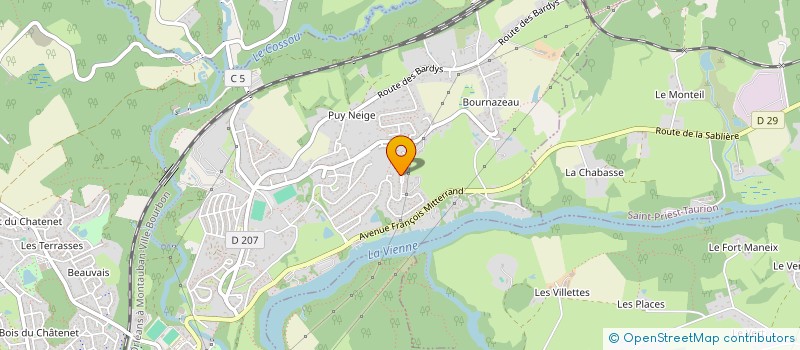 localisation de l'entreprise MADAME NATHALIE PENAUD  LE PALAIS-SUR-VIENNE