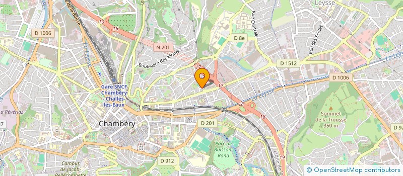 localisation de l'entreprise MADAME NATHALIE PENISSAT  CHAMBERY