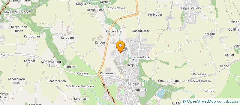 localisation de l'entreprise MADAME NATHALIE PENNORS  PLOUDANIEL