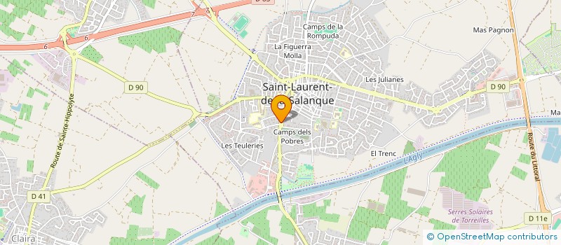 localisation de l'entreprise MADAME NATHALIE PEPIN  SAINT-LAURENT-DE-LA-SALANQUE