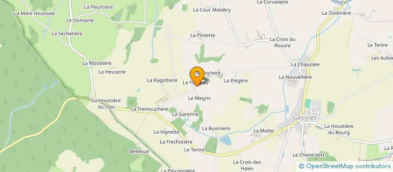 localisation de l'entreprise MADAME NATHALIE PERELLE à GESVRES
