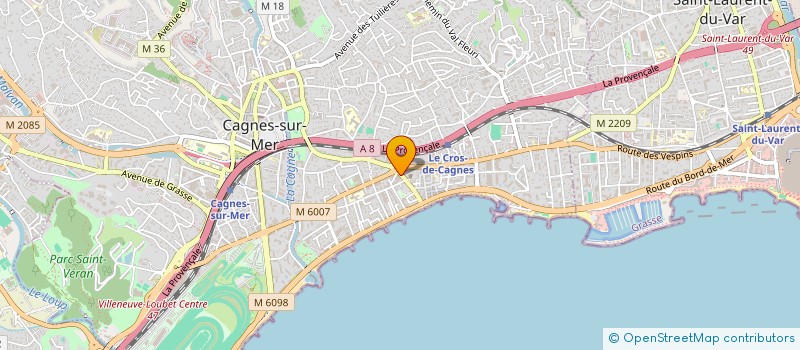 localisation de l'entreprise MADAME NATHALIE PEROT à CAGNES-SUR-MER