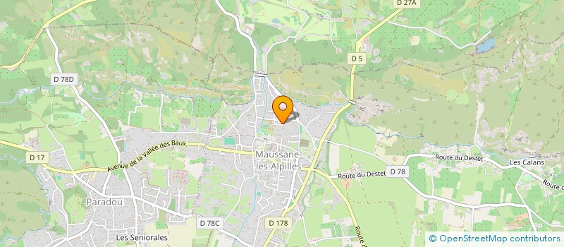 localisation de l'entreprise MADAME NATHALIE PERRAS à MAUSSANE-LES-ALPILLES