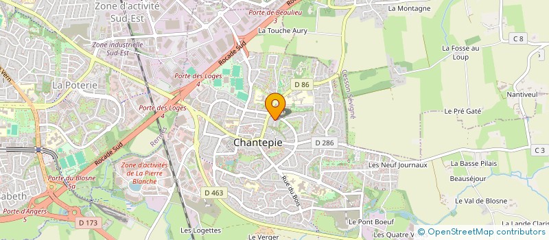 localisation de l'entreprise MADAME NATHALIE PERRAULT  CHANTEPIE