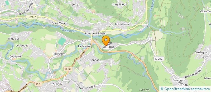 localisation de l'entreprise MADAME NATHALIE PERRET  FILLINGES