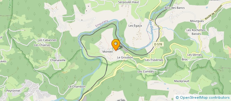 localisation de l'entreprise MADAME NATHALIE PERRIER  LE CRESTET