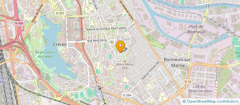 localisation de l'entreprise MADAME NATHALIE PERRIER YVERT  CRETEIL