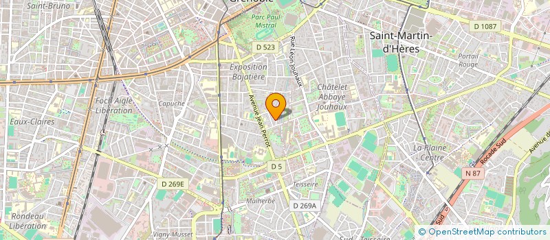 localisation de l'entreprise MADAME NATHALIE PERRIN à LA COTE-SAINT-ANDRE