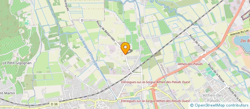 localisation de l'entreprise MADAME NATHALIE PERRIN  ENTRAIGUES-SUR-LA-SORGUE