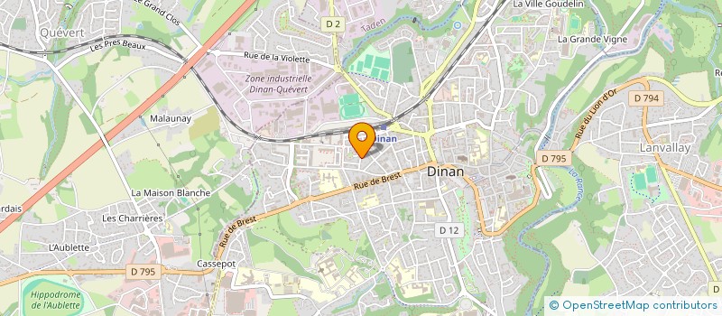 localisation de l'entreprise MADAME NATHALIE PERRODEAU à DINAN
