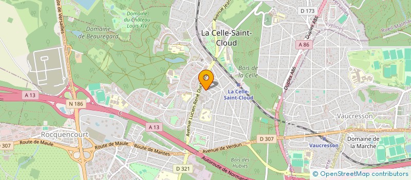 localisation de l'entreprise MADAME NATHALIE PETERS  LA CELLE-SAINT-CLOUD