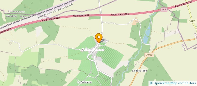 localisation de l'entreprise MADAME NATHALIE PETIT  SAINTE-GEMME