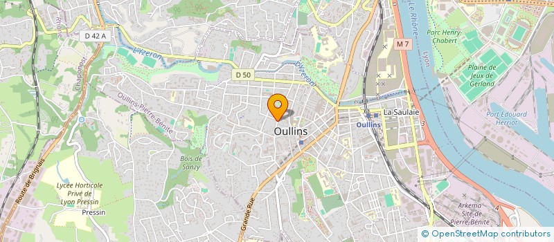 localisation de l'entreprise MADAME NATHALIE PETIT  OULLINS-PIERRE-BENITE