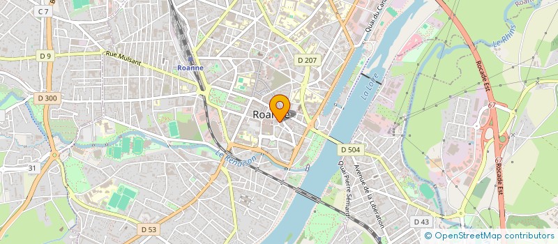 localisation de l'entreprise MADAME NATHALIE PEURIERE  ROANNE