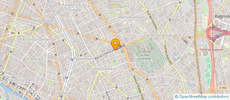 localisation de l'entreprise MADAME NATHALIE PEYRAMAURE  PARIS