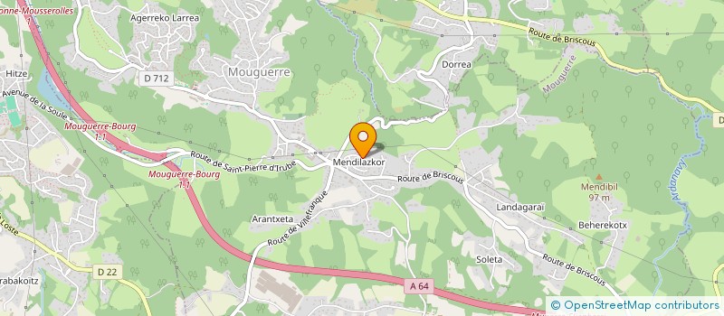 localisation de l'entreprise MADAME NATHALIE PEYRUSAUBES  URCUIT