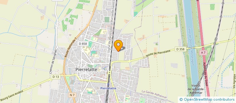 localisation de l'entreprise MADAME NATHALIE PHILIPPOT  PIERRELATTE