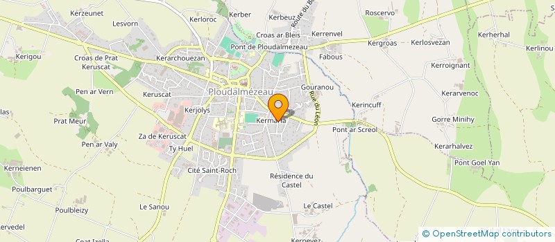 localisation de l'entreprise MADAME NATHALIE PHILIZOT  PLOUDALMEZEAU