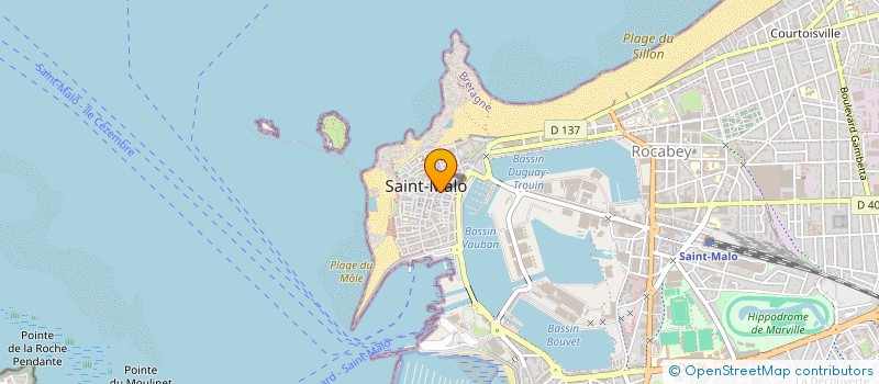 localisation de l'entreprise MADAME NATHALIE PIERRE  SAINT-MALO