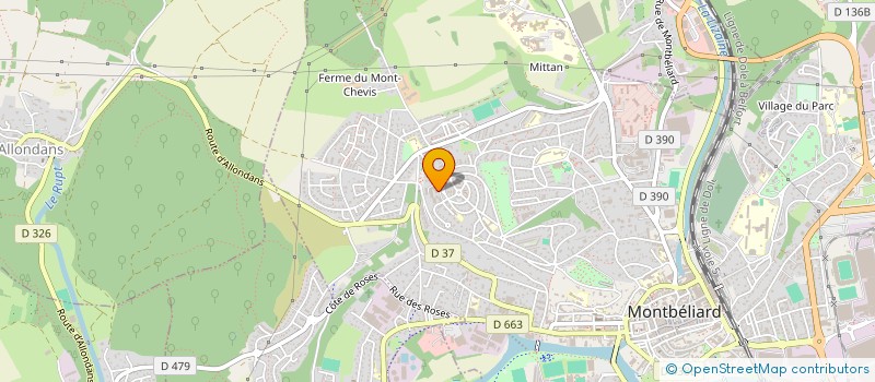 localisation de l'entreprise MADAME NATHALIE PIGATTO  MONTBELIARD