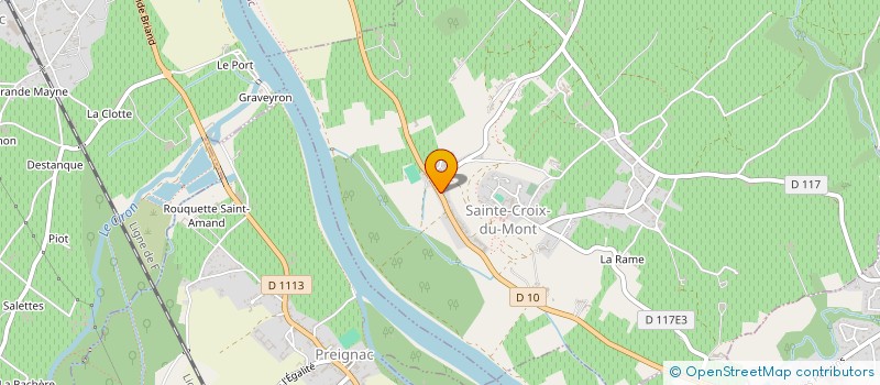 localisation de l'entreprise MADAME NATHALIE PINOT  SAINTE-CROIX-DU-MONT