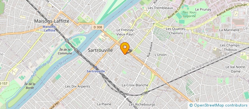 localisation de l'entreprise MADAME NATHALIE PINTO  SARTROUVILLE