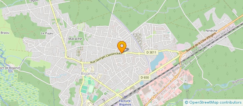 localisation de l'entreprise MADAME NATHALIE PIRIOU  BIGANOS