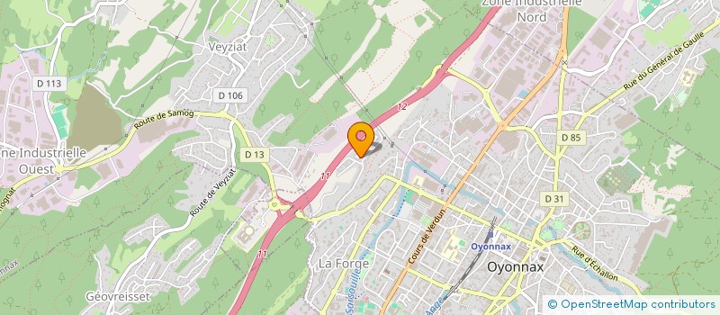 localisation de l'entreprise MADAME NATHALIE PIROUD à OYONNAX