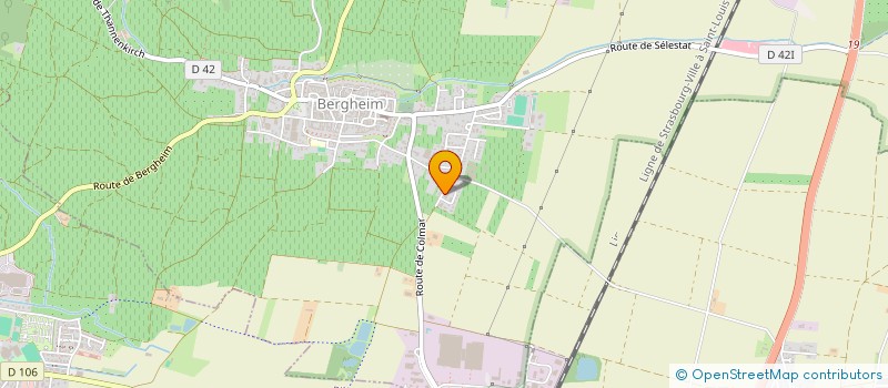 localisation de l'entreprise MADAME NATHALIE PLATZ  BERGHEIM