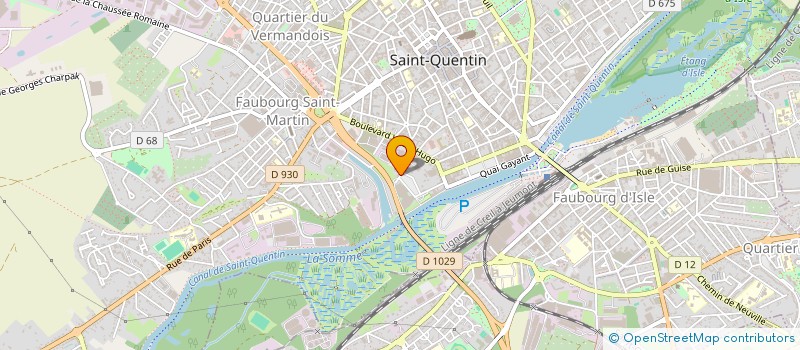 localisation de l'entreprise MADAME NATHALIE PLONKA  SAINT-QUENTIN
