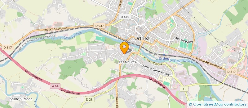 localisation de l'entreprise MADAME NATHALIE PLOUVIER  ORTHEZ