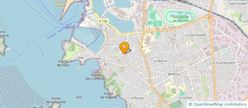 localisation de l'entreprise MADAME NATHALIE POILVET  SAINT-MALO