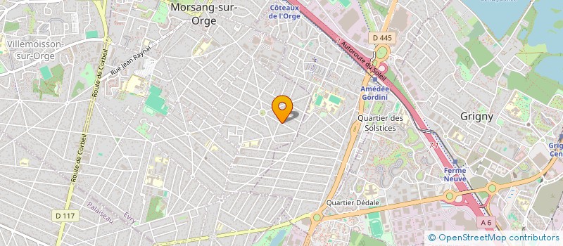 localisation de l'entreprise MADAME NATHALIE POINTEAUD  MORSANG-SUR-ORGE