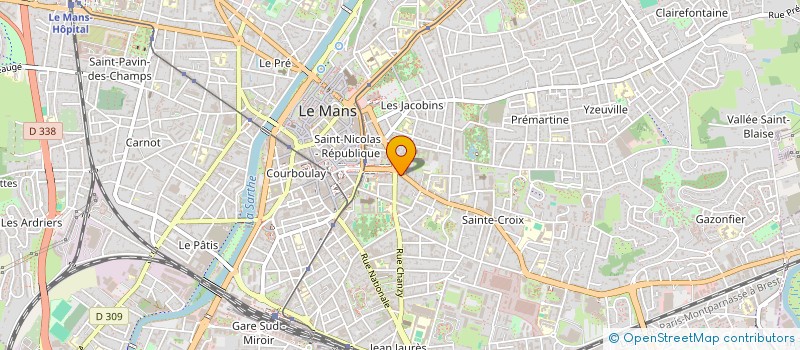 localisation de l'entreprise MADAME NATHALIE POIRRIER à LE MANS