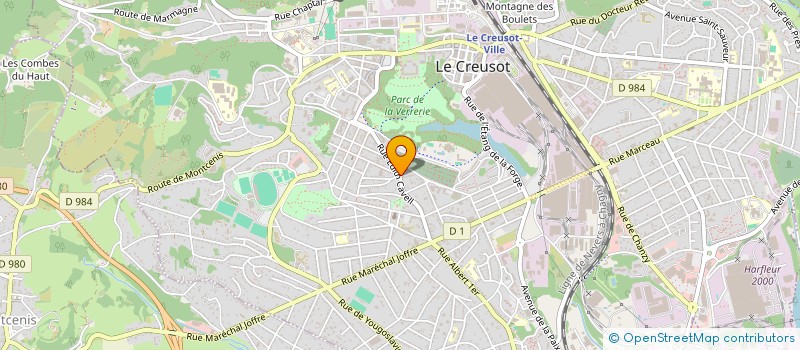 localisation de l'entreprise MADAME NATHALIE POISSON à LE CREUSOT