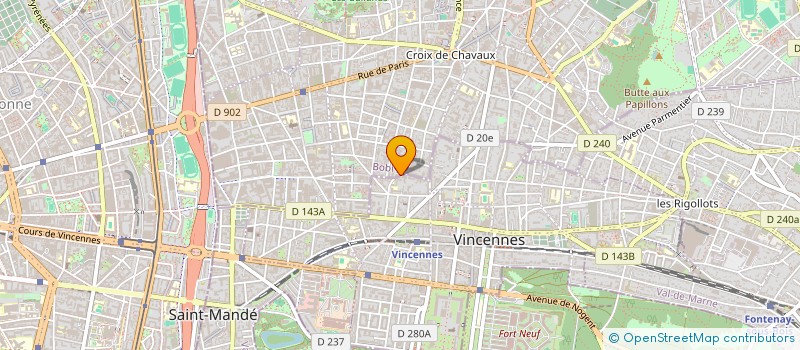 localisation de l'entreprise MADAME NATHALIE POLETTI  MONTREUIL